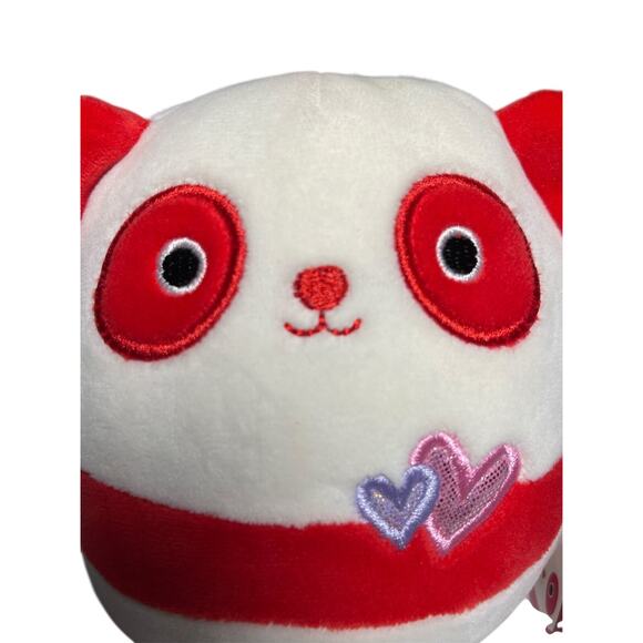 Squishmallows Penelope The Valentine Red Panda Bear 5” Plush Toy NWT 2022 - Picture 7 of 7